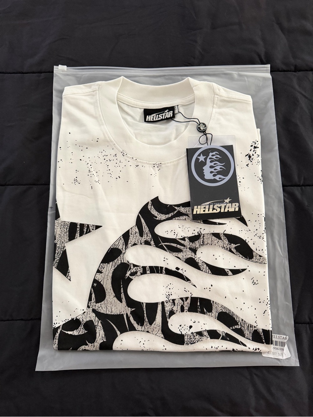 HeliStar Men's White Graphic Short Sleeve Tee - Picture 2 of 3